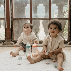 Biberon 360 ml anti-colique avec tétine sx pro débit rapide dreams bleu Suavinex