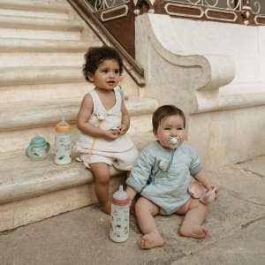 Biberon 270 ml anti-colique avec tétine sx pro débit moyen walk in the park vert Suavinex