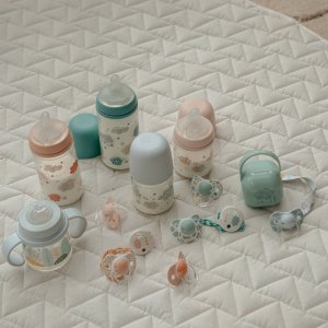 Biberon 150 ml anti-colique avec tétine sx pro débit moyen dreams bleu Suavinex