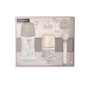 Coffret naissance bébé welcome baby wonderland beige Suavinex