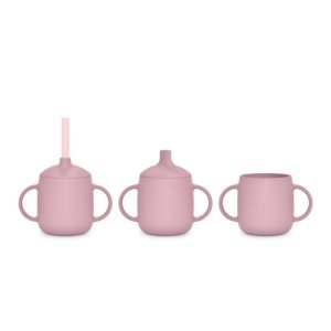 Tasse d'apprentissage bébé 3 en 1 colour essence rose Suavinex