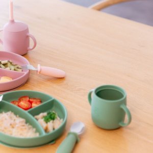 Tasse d'apprentissage bébé 3 en 1 colour essence vert Suavinex