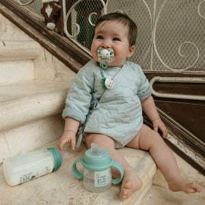 Lot de 2 sucettes symétriques sx pro walk in the park nude 18 mois et + Suavinex