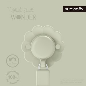 Attache sucette silicone wonder almost aqua Suavinex