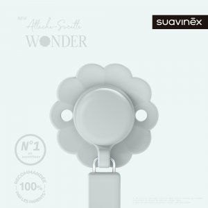 Attache sucette silicone wonder illusion blue Suavinex