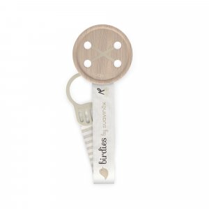 Attache sucette bébé ruban birdies beige Suavinex