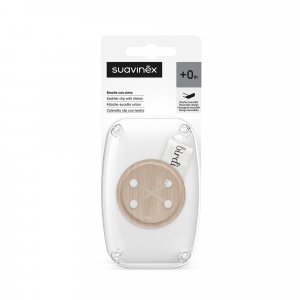 Attache sucette bébé ruban birdies beige Suavinex