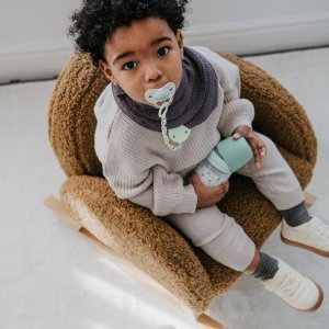 Coffret nouveau-né bébé birdies avec biberons et sucette sx pro vert Suavinex