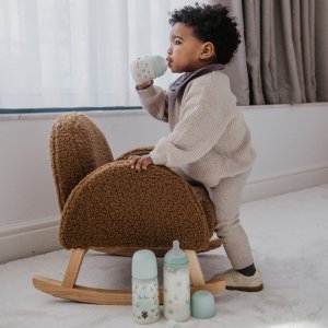 Coffret nouveau-né bébé birdies avec biberons et sucette sx pro vert Suavinex