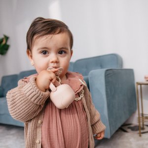 Porte sucette bébé birdies rose Suavinex