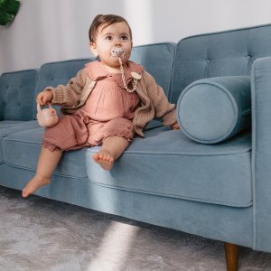 Porte sucette bébé birdies rose Suavinex