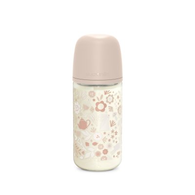 Biberon verre 240 ml avec tétine sx pro m wonderland rose