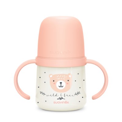 Biberon à anses bébé 150 ml wild&ampfree rose