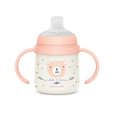 Biberon à anses bébé 150 ml wild&ampfree rose