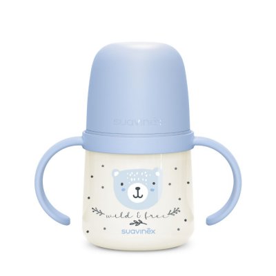 Biberon à anses bébé 150 ml wild&ampfree bleu