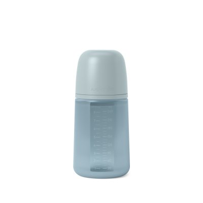 Biberon silicone 240 ml avec tétine sx pro m colour essence bleu