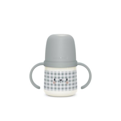 Biberon à anses silicone 150 ml night&day ours