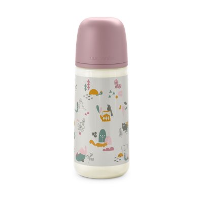 Biberon 360 ml anti-colique avec tétine sx pro débit rapide walk in the park rose