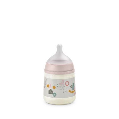 Biberon 150 ml anti-colique avec tétine sx pro débit moyen walk in the park rose
