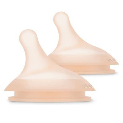 Lot de 2 tétines anti-colique pour biberon zerø.zerø spécial allaitement fair