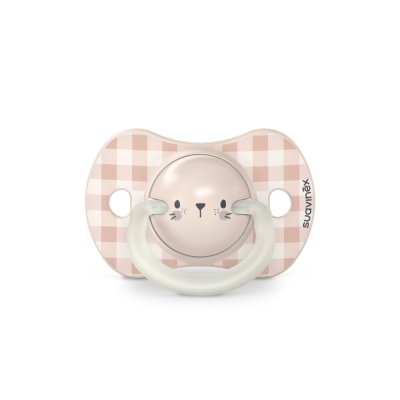 Lot de 2 sucettes symétriques sx pro night&day lapin 0/6 mois