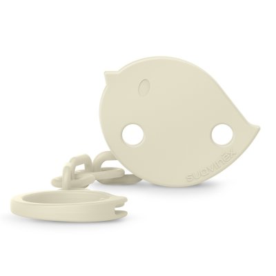 Attache sucette bébé chaîne birdies beige
