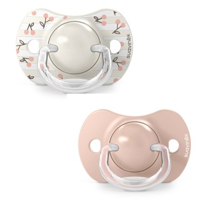 Lot de 2 sucettes symétriques sx pro birdies 0-6 mois rose