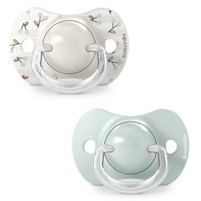 Lot de 2 sucettes symétriques sx pro birdies 0-6 mois vert