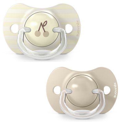 Lot de 2 sucettes symétriques sx pro birdies 18 mois et + beige