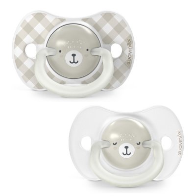 Lot de 2 sucettes symétriques sx pro wild&ampfree 6-18 mois gris