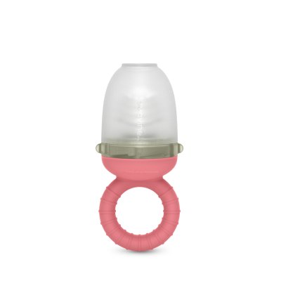 Sucette grignoteuse bébé anti-étouffement rose