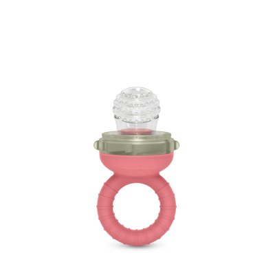 Sucette grignoteuse bébé anti-étouffement rose