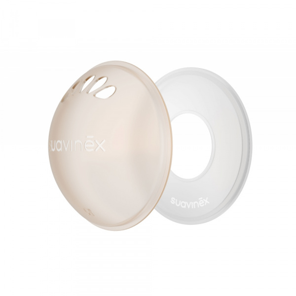 Lot de 2 coupelles recueil-lait et 2 coupelles protectrices Suavinex