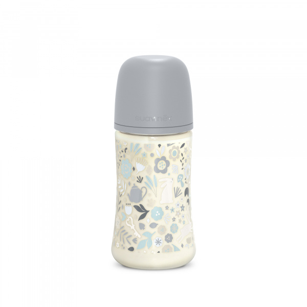 Biberon 270 ml avec tétine sx pro m wonderland bleu Suavinex