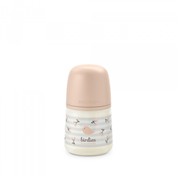 Biberon bébé 150 ml sx pro birdies rose Suavinex