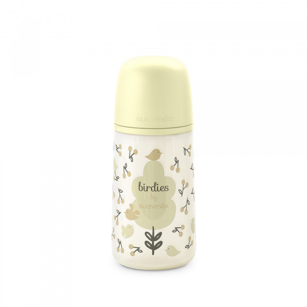 Biberon bébé 270 ml sx pro birdies beige Suavinex