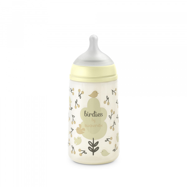 Biberon bébé 270 ml sx pro birdies beige Suavinex