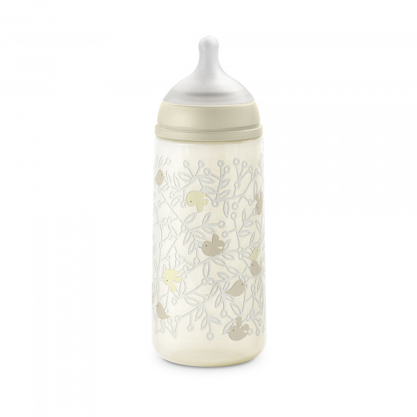 Biberon bébé 360 ml sx pro birdies beige Suavinex