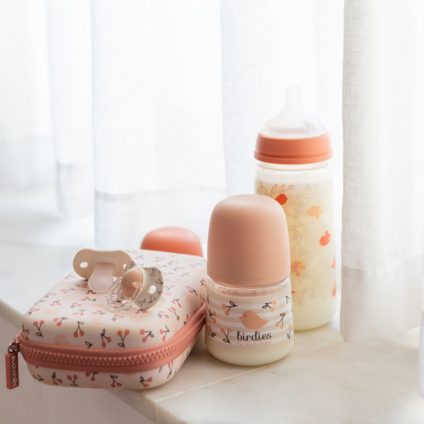 Biberon bébé 360 ml sx pro birdies rose Suavinex