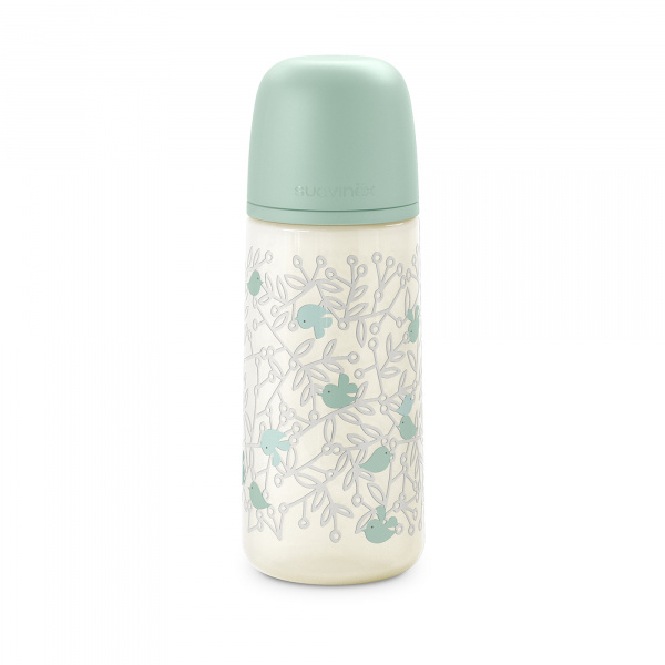 Biberon bébé 360 ml sx pro birdies vert Suavinex