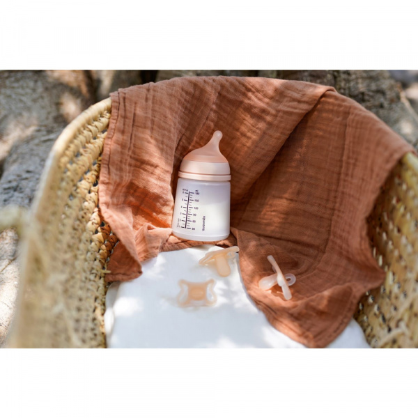 Biberon 180 ml anti-colique spécial allaitement zerø.zerø médium Suavinex