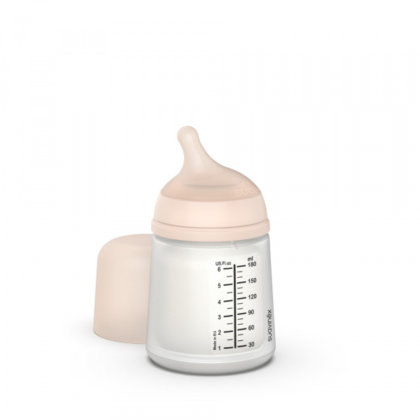 Biberon 180 ml anti-colique zerø.zerø débit lent fair Suavinex