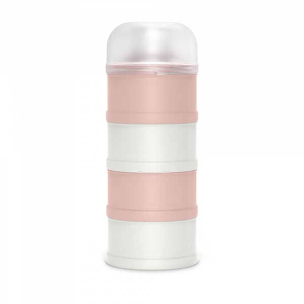 Coffret 4 biberons zerø.zerø et boîte doseuse rose Suavinex