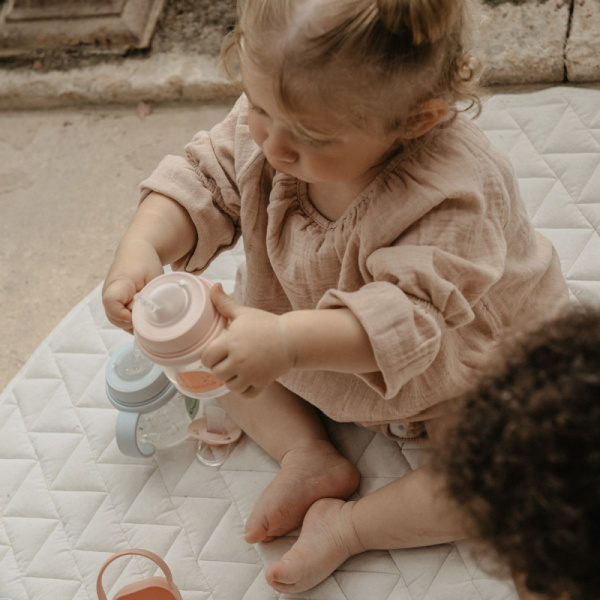 Biberon 150 ml avec anses et bec anti-fuite walk in the park vert Suavinex