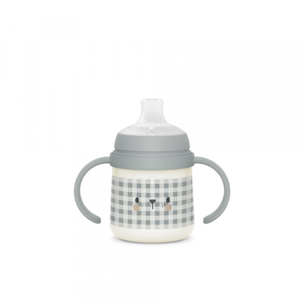 Biberon à anses silicone 150 ml night&day ours Suavinex