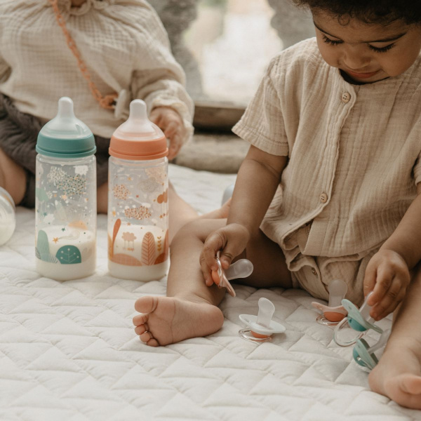 Biberon 360 ml anti-colique avec tétine sx pro débit rapide dreams bleu Suavinex