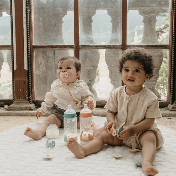 Biberon 360 ml anti-colique avec tétine sx pro débit rapide dreams bleu Suavinex