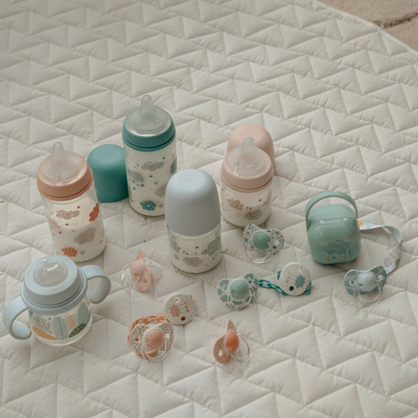 Biberon 150 ml anti-colique avec tétine sx pro débit moyen dreams rose Suavinex