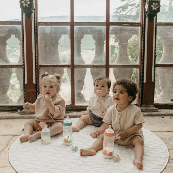 Biberon 150 ml anti-colique avec tétine sx pro débit moyen dreams rose Suavinex