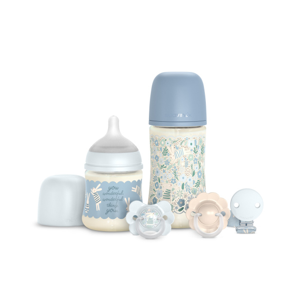 Coffret naissance bébé welcome baby wonderland bleu Suavinex